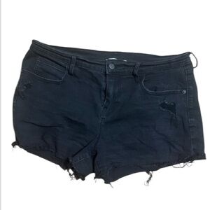 Old Navy Black Distressed Women's Shorts
